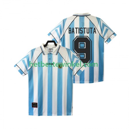 Argentinië BATISTUTA 9 Voetbalshirts Retro Thuis 1996 1997